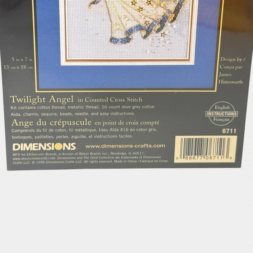 Dimensions Gold Collection Petites Twilight Angel Counted Cross Stitch Kit 6711